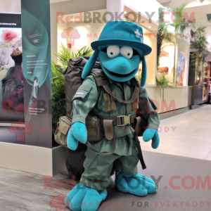 Disfraz de mascota Teal...