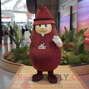 Maroon kartoffel maskot...