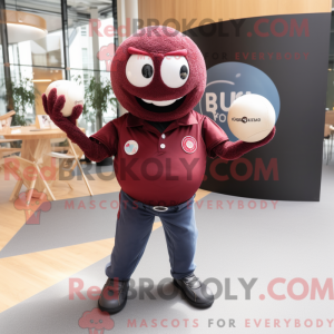 Maroon Petanque Ball...