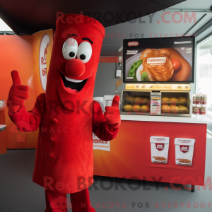 Rød Currywurst máscara de...