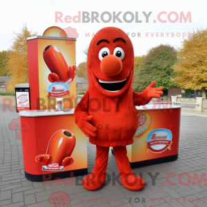 Rød Currywurst máscara de...