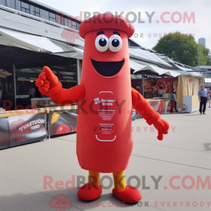Red Currywurst mascot...