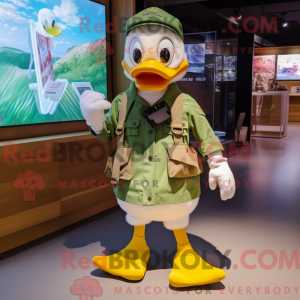 Postava maskota Olive Duck...