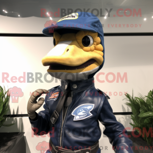 Navy Coelophysis mascot...