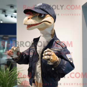 Navy Coelophysis maskot...