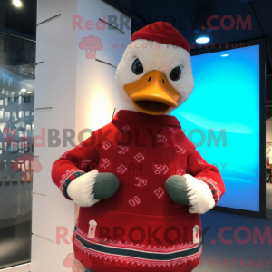 Rode Ganzen mascottekostuum...