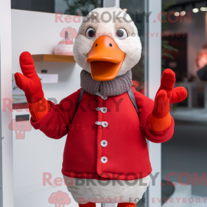 Maskottchenkostüm Red Geese...