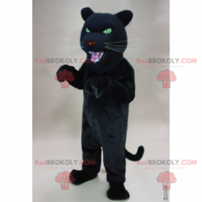 Schwarzes Panther-Maskottchen und grüne Augen - Redbrokoly.com