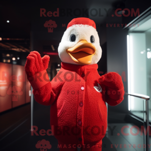 Røde gæs maskot kostume...