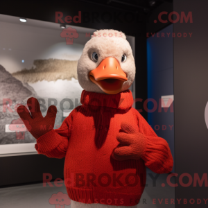 Røde gæs maskot kostume...