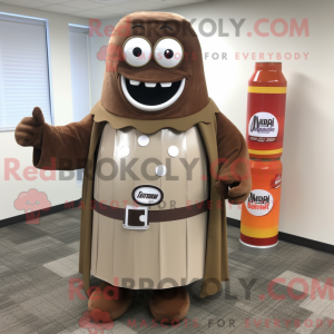Brown Soda Can maskot...