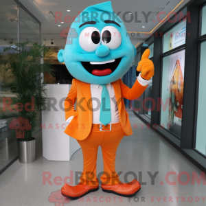 Turquoise Orange mascot...