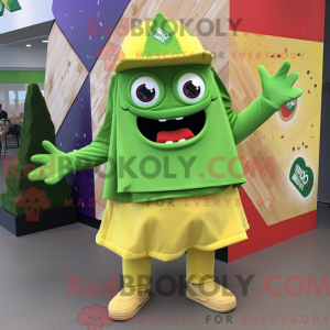 Postava maskota Lime Green...