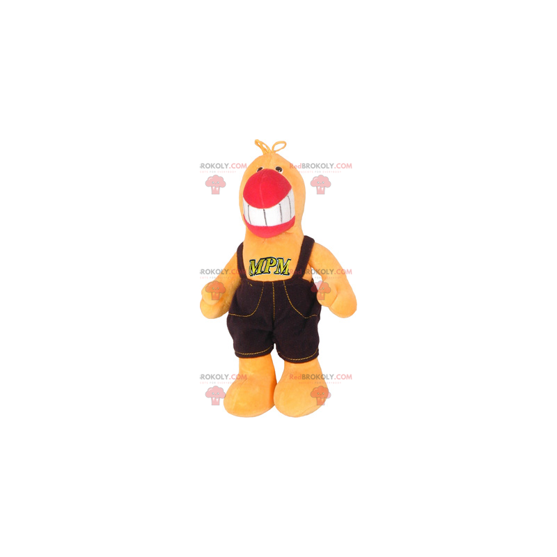 Parrot mascot in overalls - Redbrokoly.com