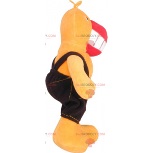 Papegojamaskot i overall - Redbrokoly.com