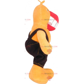Papuga maskotka w kombinezonie - Redbrokoly.com