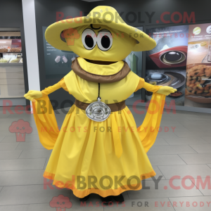 Mascotte de Fajitas jaune...