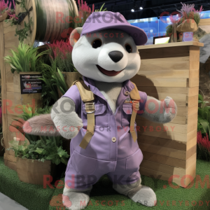 Lavendel ilder maskot...