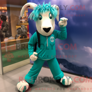Teal Boerengeit mascotte...