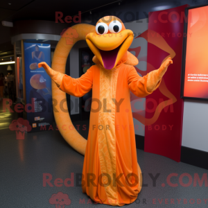 Orange Python mascot...