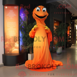 Orange Python mascot...
