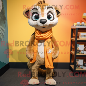 Tan Meerkat mascot costume...