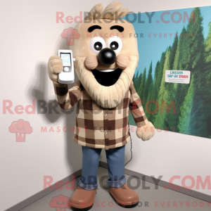 Tan Phone mascottekostuum...