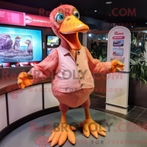 Peach Dodo Bird mascotte...