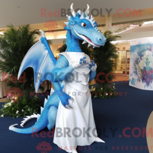 Sky Blue Dragon mascotte...