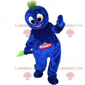 Mascotte de personnage - Bonhomme bleu doux - Redbrokoly.com