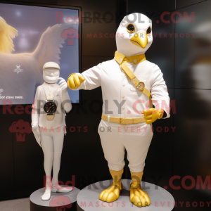 Maskotdraktfigura Gold Dove...