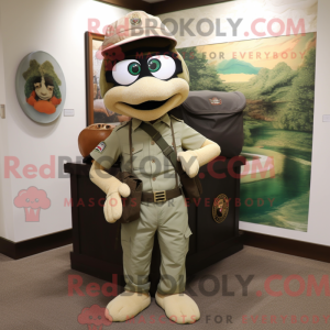 Tan Green Beret maskot...