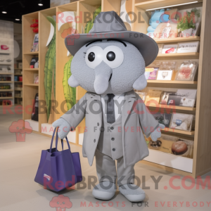 Grey Ray maskot kostume...