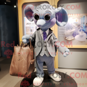Grey Ray maskot kostume...