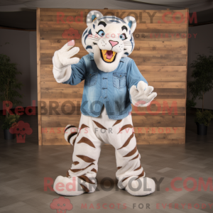 Máscara de tigre creme com...