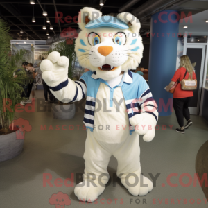 Máscara de tigre creme com...