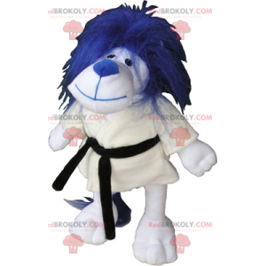 Mascota de personaje - perro Karateka - Redbrokoly.com
