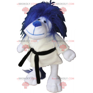 Mascotte de personnage - Chien Karateka - Redbrokoly.com