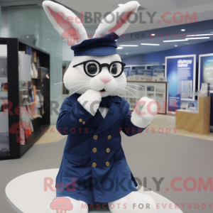 Navy Rabbit maskot kostume...