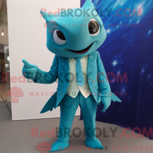Turkis Stingray maskot...
