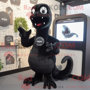 Zwart Hydra mascottekostuum...