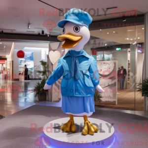 Sky Blue Goose mascot...