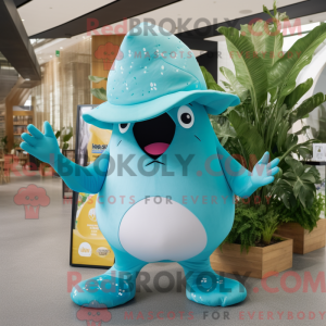 Turquoise Stingray mascot...