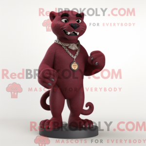 Maroon Panther Maskottchen...