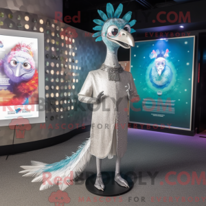 Silver Peacock mascot...