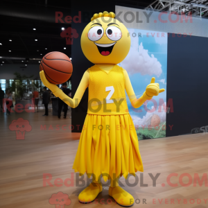 Gele basketbalbal...