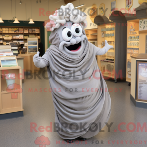 Grå lasagne maskot kostume...