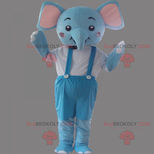 Karaktermaskot - Elephanta i kjeledress - Redbrokoly.com