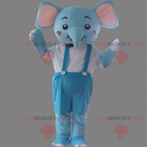 Karaktermascotte - Elephanta in overall - Redbrokoly.com