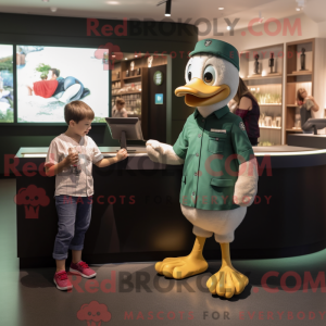 Forest Green Gosling mascot...